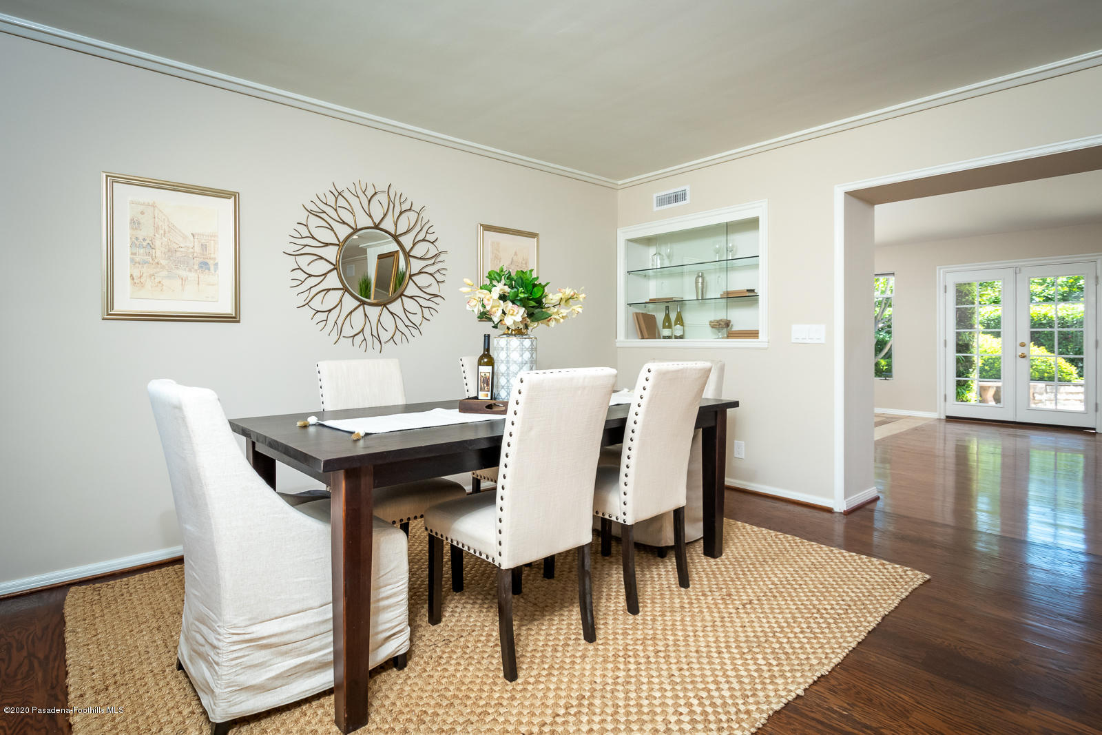 820 Chehalem Road La Canada Flintridge, CA 91011 - Photo 9 of 59 a view of a dining room with furniture and wooden floor