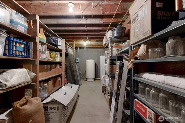 a view of storage and utility room