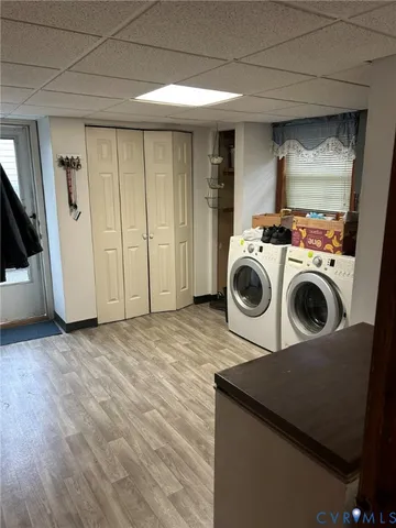 a view of a storage & utility room