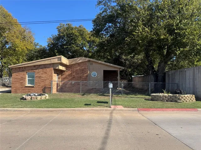 a backyard of a house