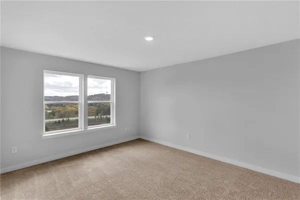 a view of an empty room