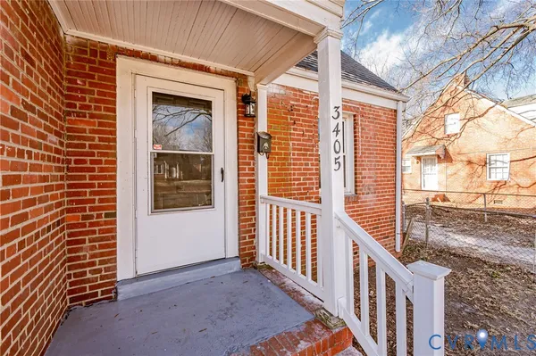 a view of porch with wooden floor and fence
