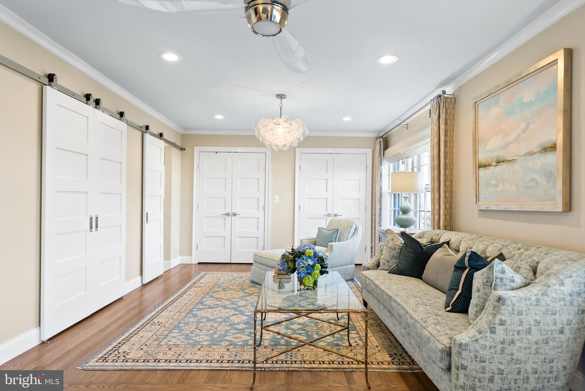 1101 Gatewood Drive Alexandria, VA 22307 - Photo 36 of 63 a living room with furniture and a large window