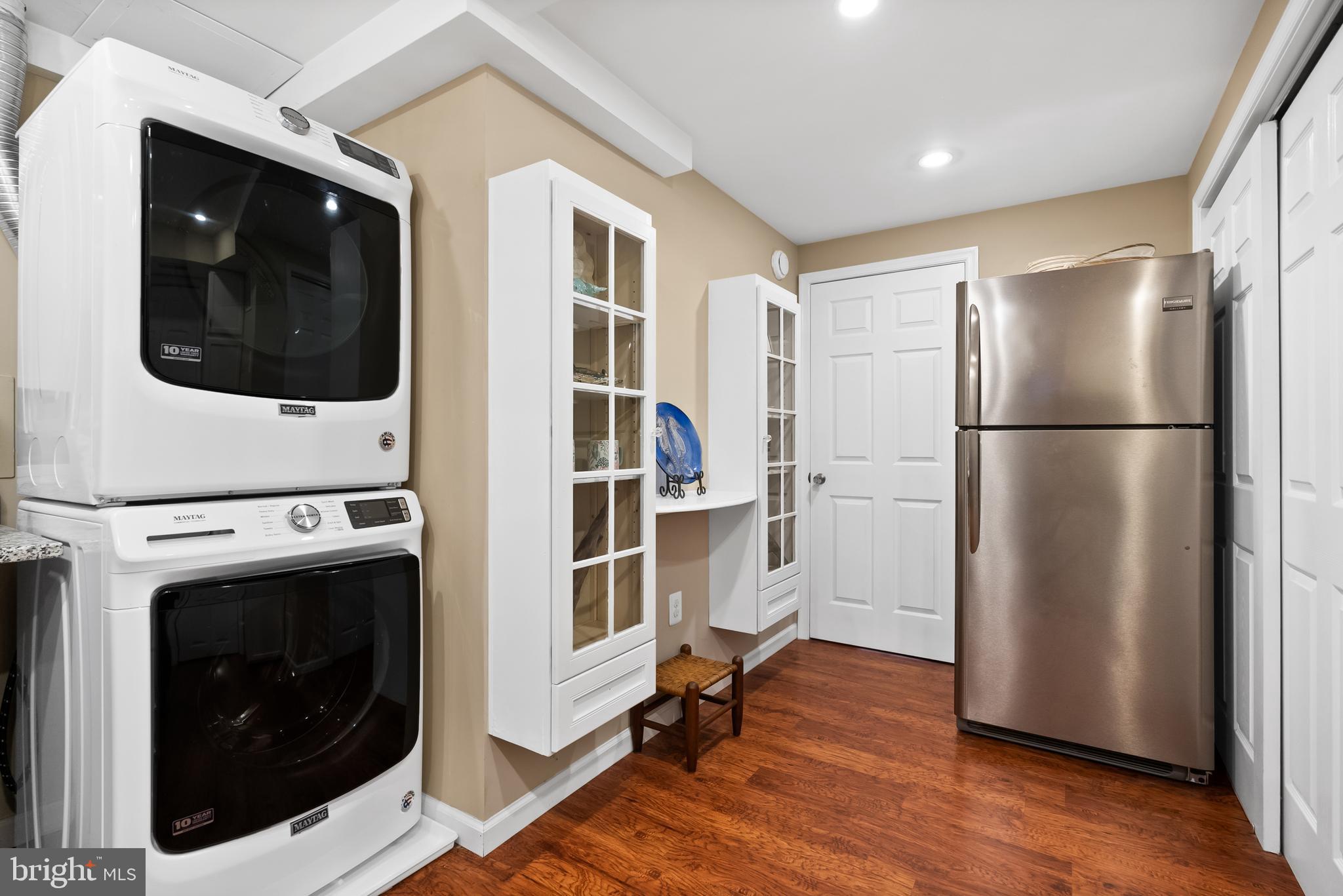 1101 Gatewood Drive Alexandria, VA 22307 - Photo 60 of 63 a view of a hallway with washer and dryer
