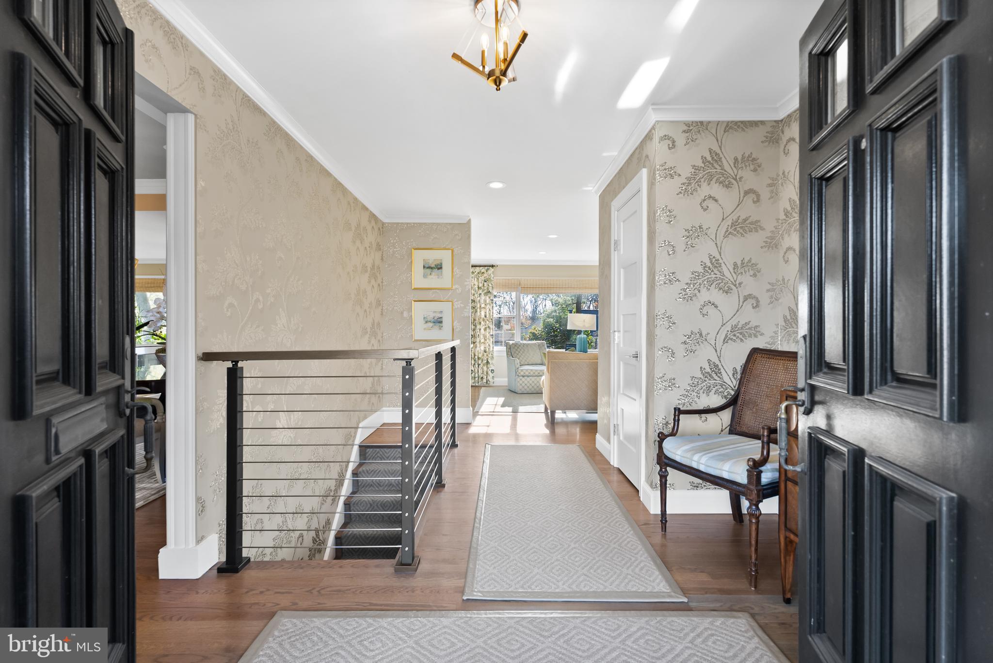 1101 Gatewood Drive Alexandria, VA 22307 - Photo 9 of 63 a view of a living room with furniture and a flat screen tv