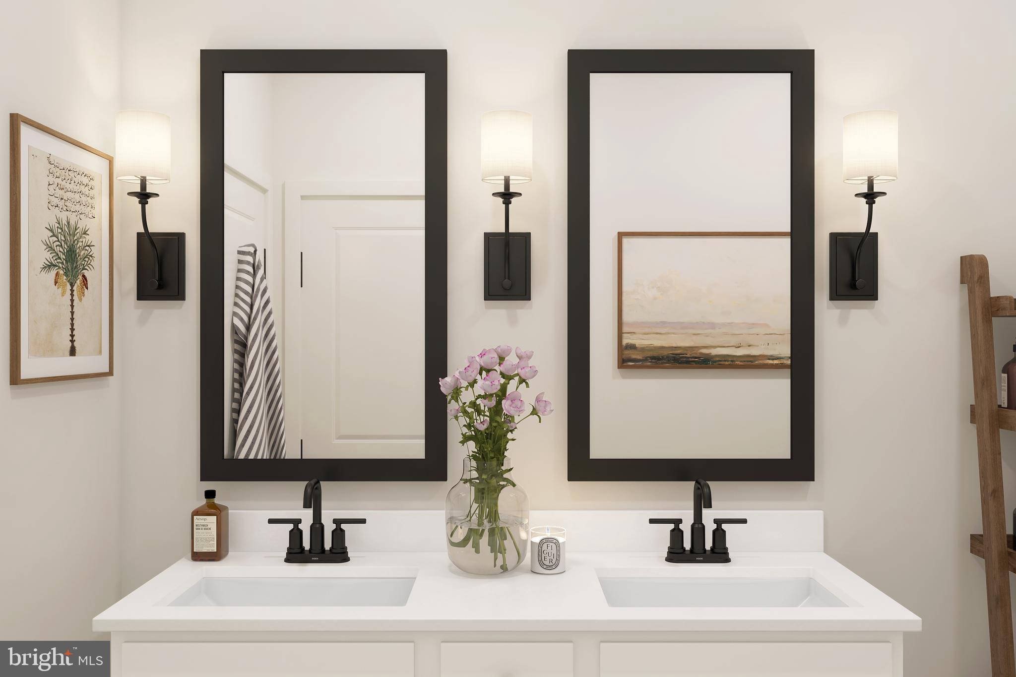 218 Clement Loop Salisbury, MD 21804 - Photo 12 of 14 a bathroom with a sink a mirror and a window