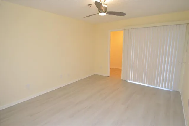a row of palm trees and swimming pool in the backyard of a house