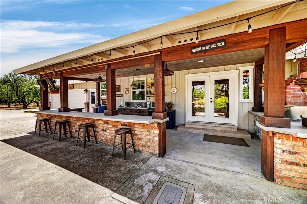 9488 Cummings Road Durham, CA 95938 - Photo 39 of 72 Rear covered porch and outdoor kitchen/BBQ