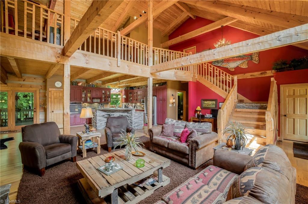 154 Rierson Road Madison, NC 27025 - Photo 10 of 30 Great Room with vaulted ceilings and open floor plan