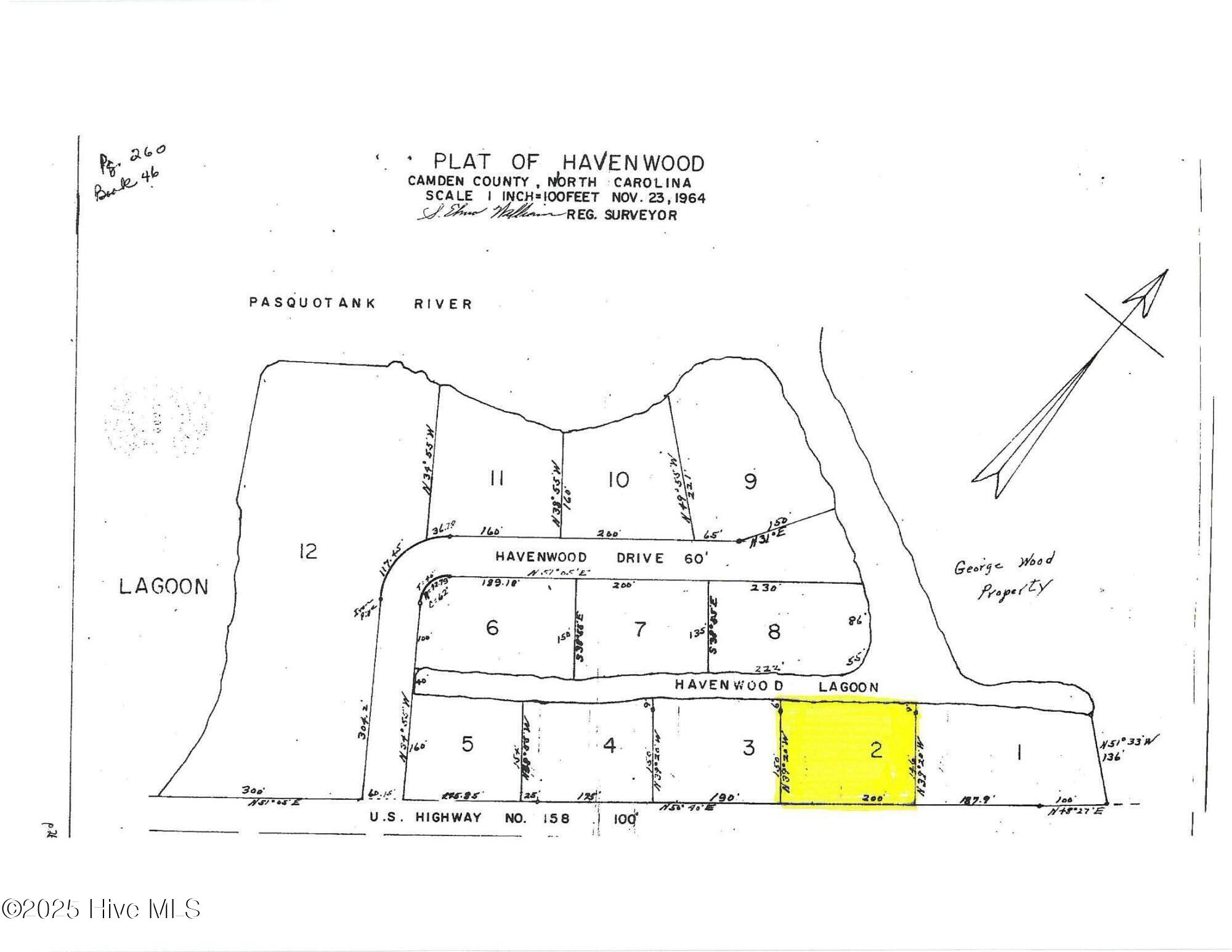 192 U.S. Highway 158 West Camden, NC 27921 - Photo 43 of 48 Highlighted plat