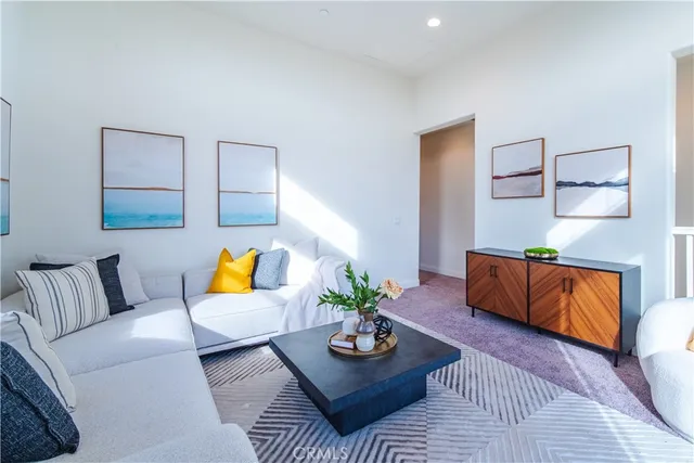 a bed room with a bed and a view of bedroom