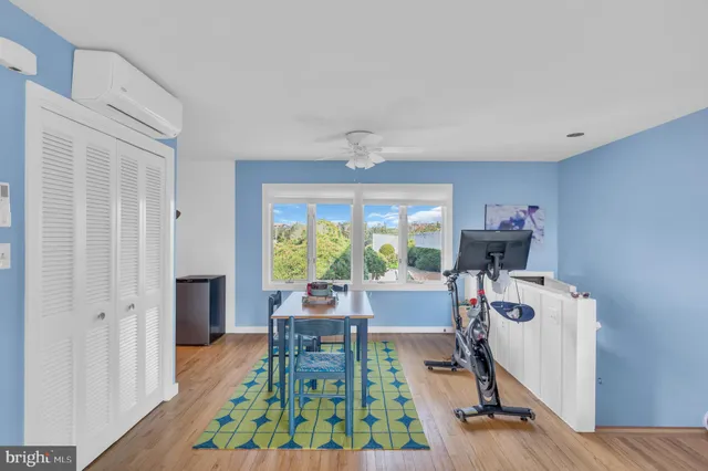 a view of balcony and workspace