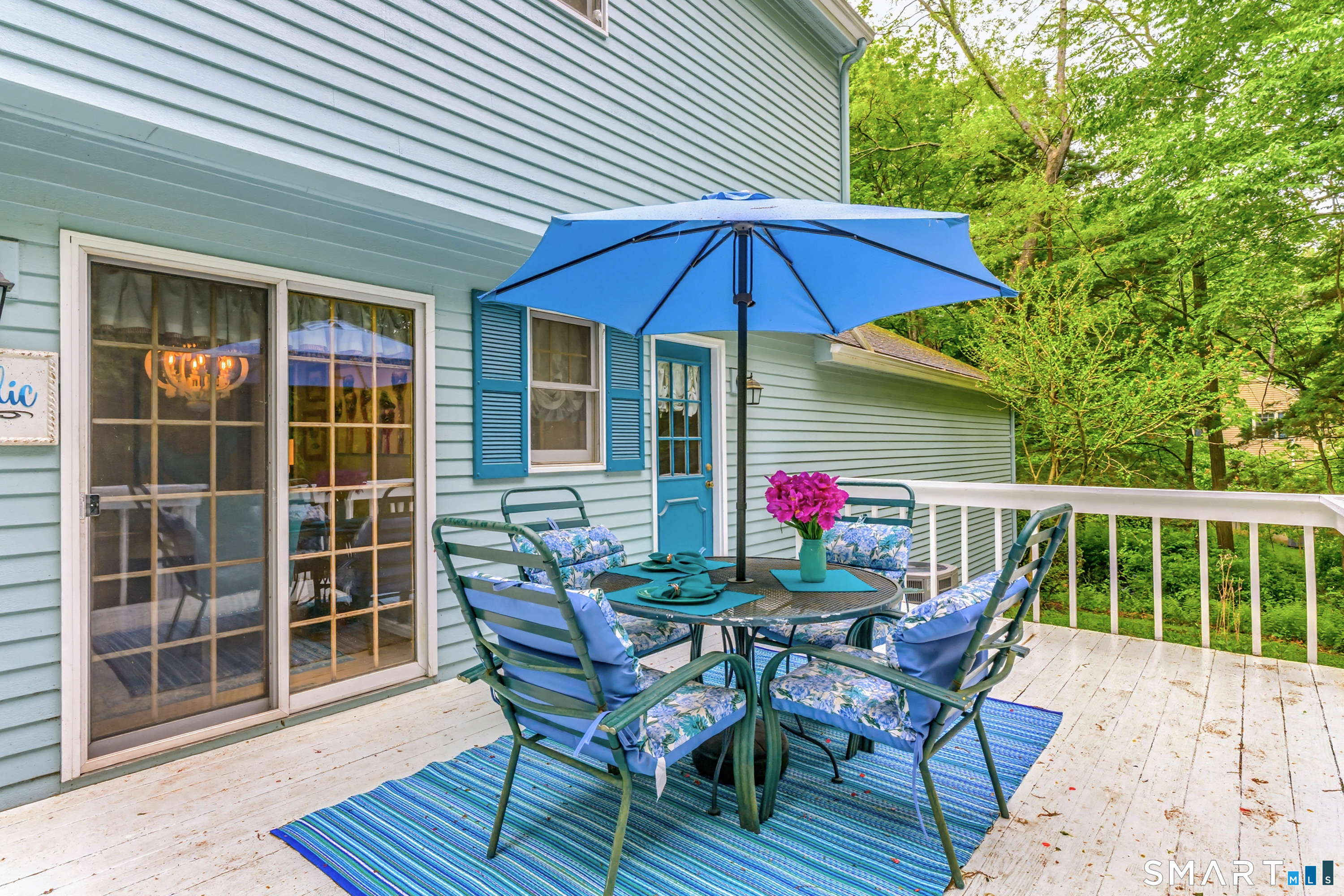 73 Long Hill Road Deep River, CT 06417 - Photo 30 of 40 A Private Deck Overlooks Park-Like Grounds