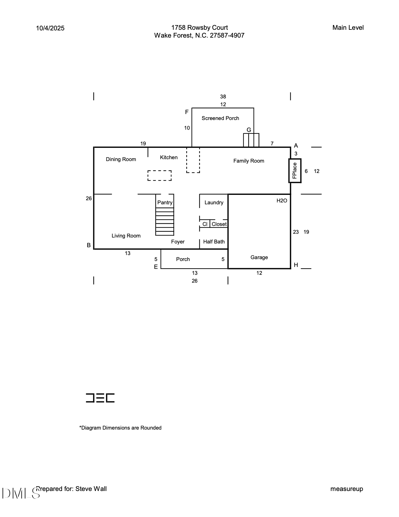 1758 Rowsby Court Wake Forest, NC 27587 - Photo 48 of 48 a picture of floor plan
