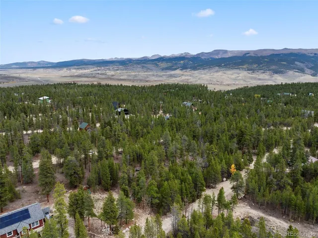 a view of city and mountain