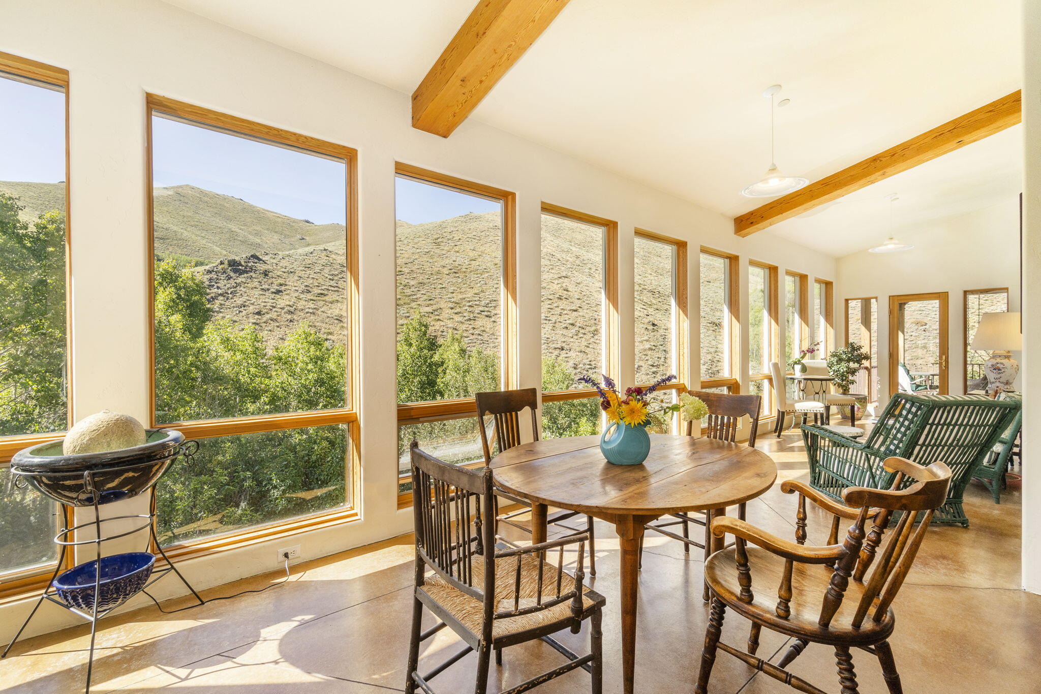 97 Croesus Crk Road Blaine County, ID 83333 - Photo 4 of 54 Sunroom