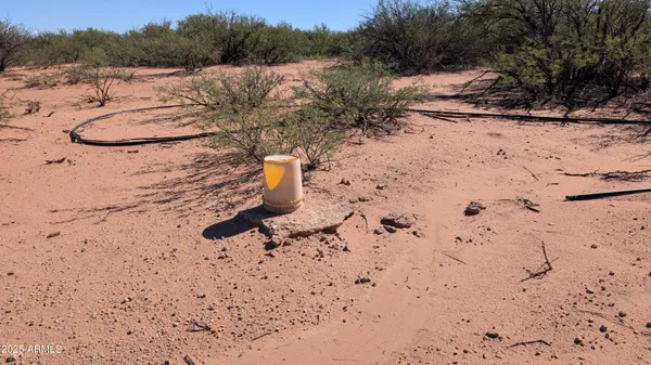 a view of a street with a building in the background