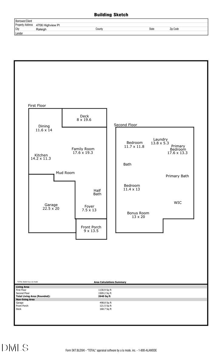 4706 Highview Place Raleigh, NC 27606 - Photo 38 of 38 Floor Plan