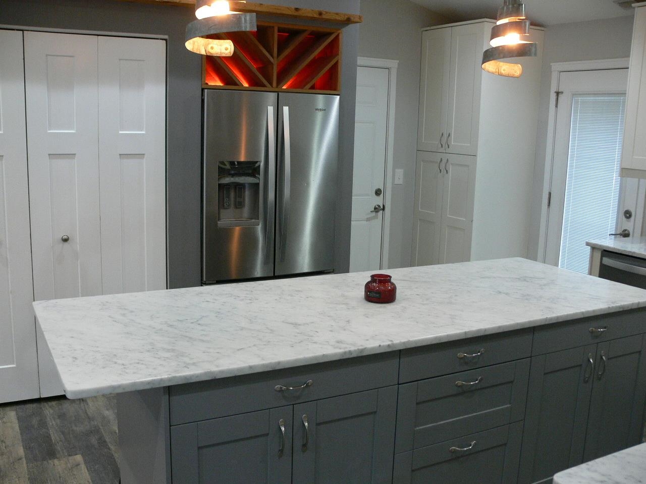 4223 Ostrander Road Rockford, IL 61107 - Photo 19 of 20 a bathroom with a granite countertop sink and a mirror