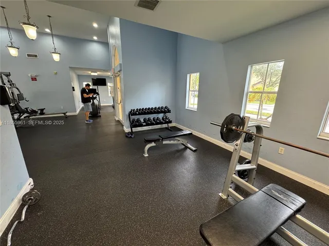 a view of small space with empty racks