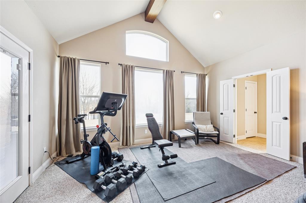 370 Private Road 5291 Yantis, TX 75497 - Photo 16 of 40 a view of a room with gym equipment