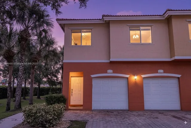 a front view of a house