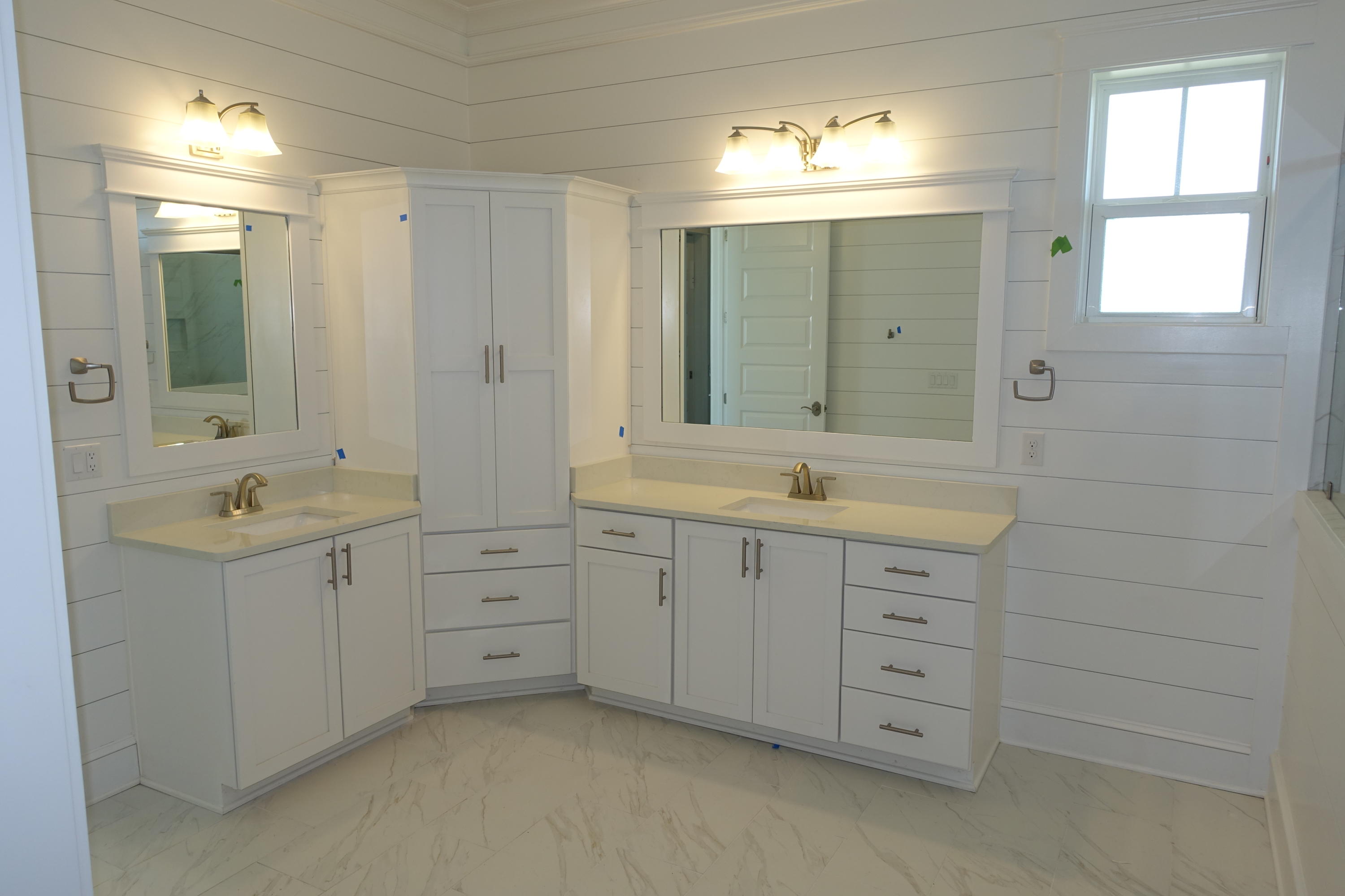 161 Siasconset Ln Inlet Beach Inlet Beach, FL 32461 - Photo 42 of 55 a spacious bathroom with double sink and a mirror