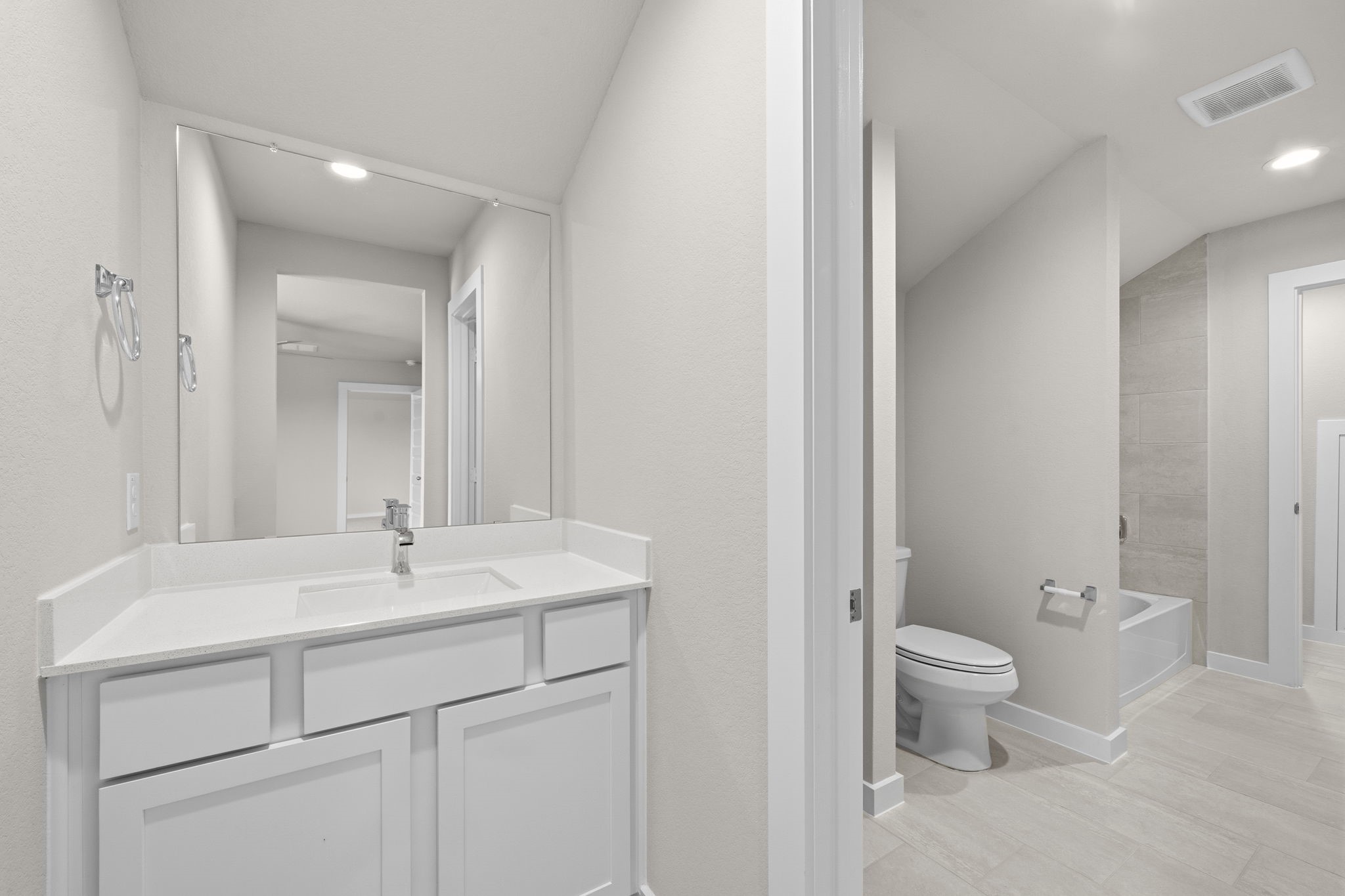 4017 Sun Burst Lane Brookshire, TX 77423 - Photo 26 of 49 a bathroom with a sink and a mirror