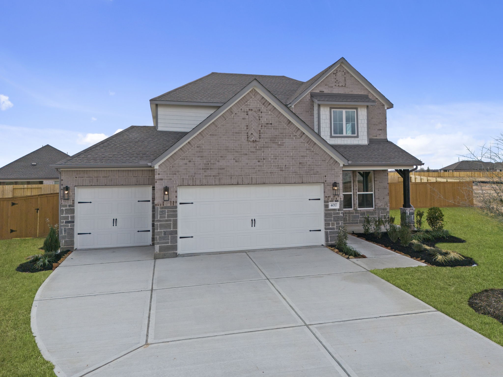 4017 Sun Burst Lane Brookshire, TX 77423 - Photo 34 of 49 front view of a house with a yard