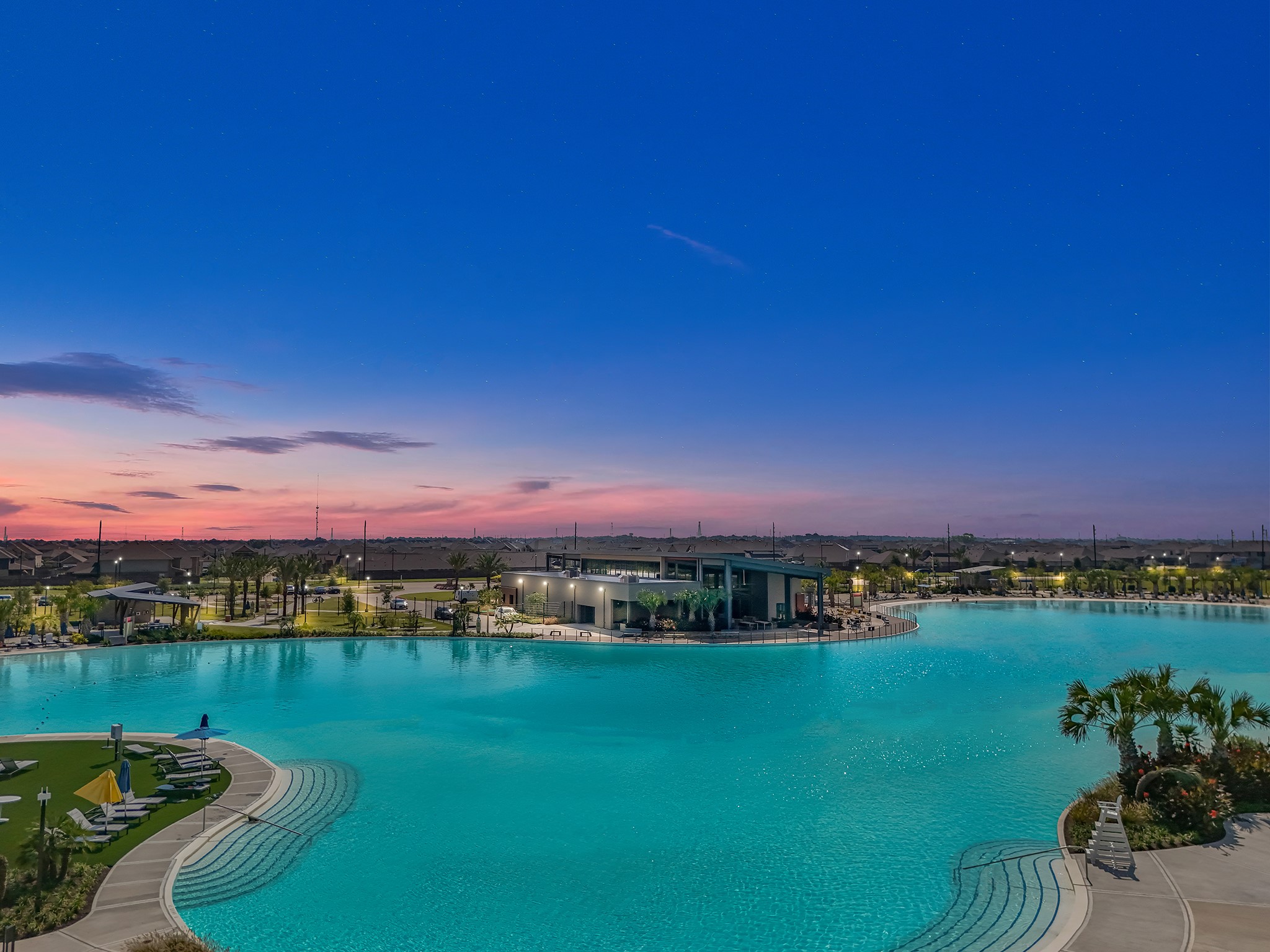 4017 Sun Burst Lane Brookshire, TX 77423 - Photo 39 of 49 a view of a lake with a houses