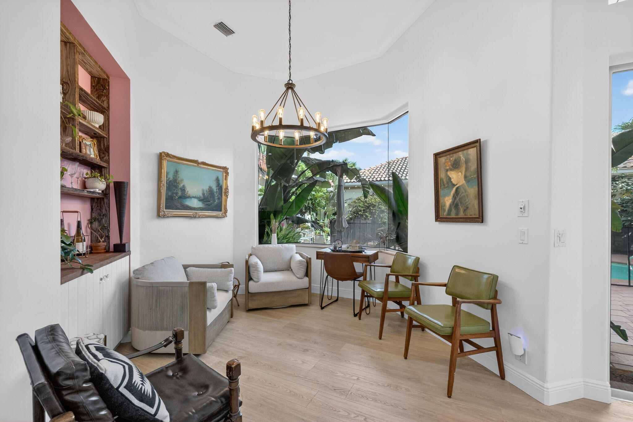 7450 Campo Florido Boca Raton, FL 33433 - Photo 20 of 63 a living room with furniture a window and a chandelier