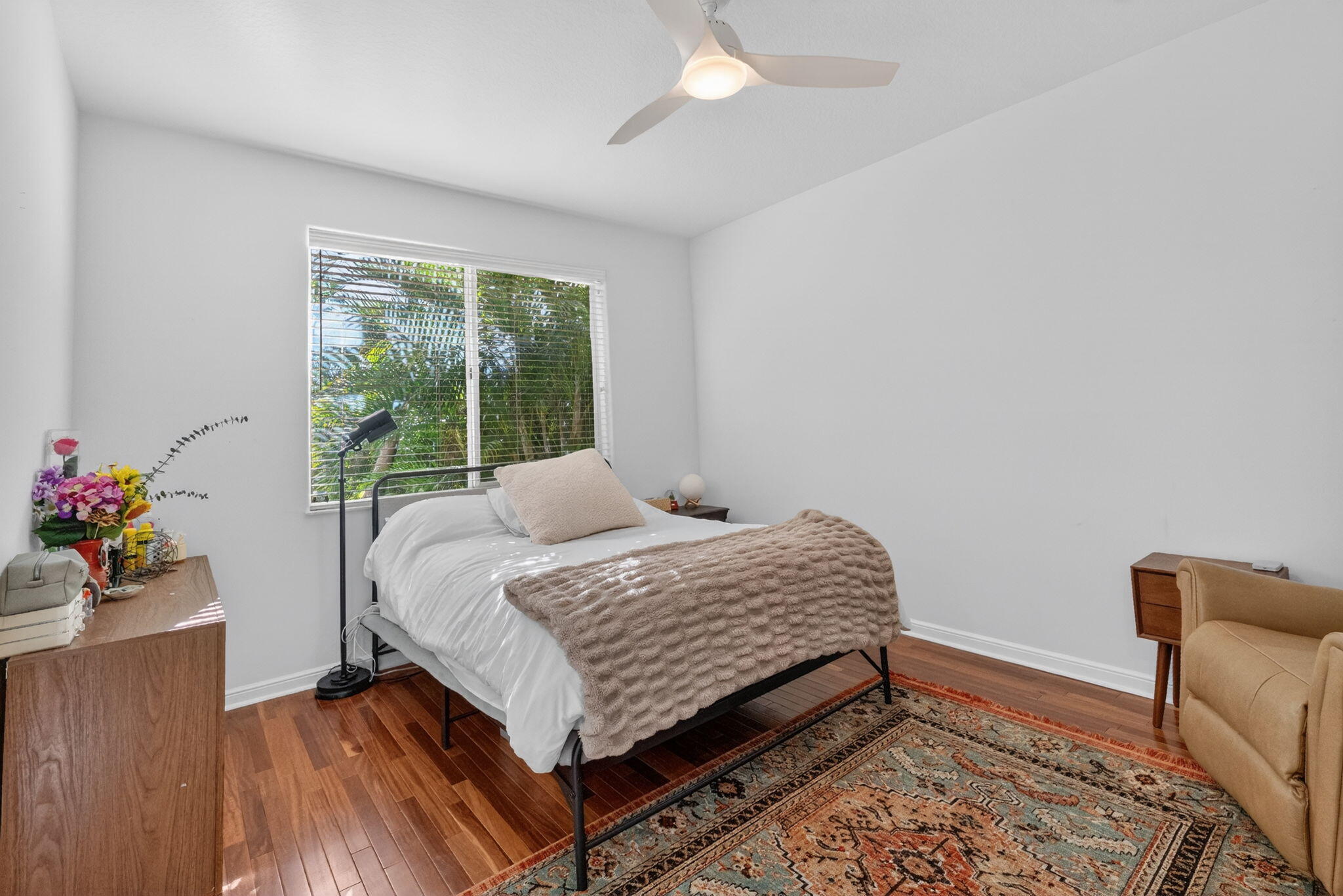 7450 Campo Florido Boca Raton, FL 33433 - Photo 31 of 63 a bedroom with a bed and wooden floor