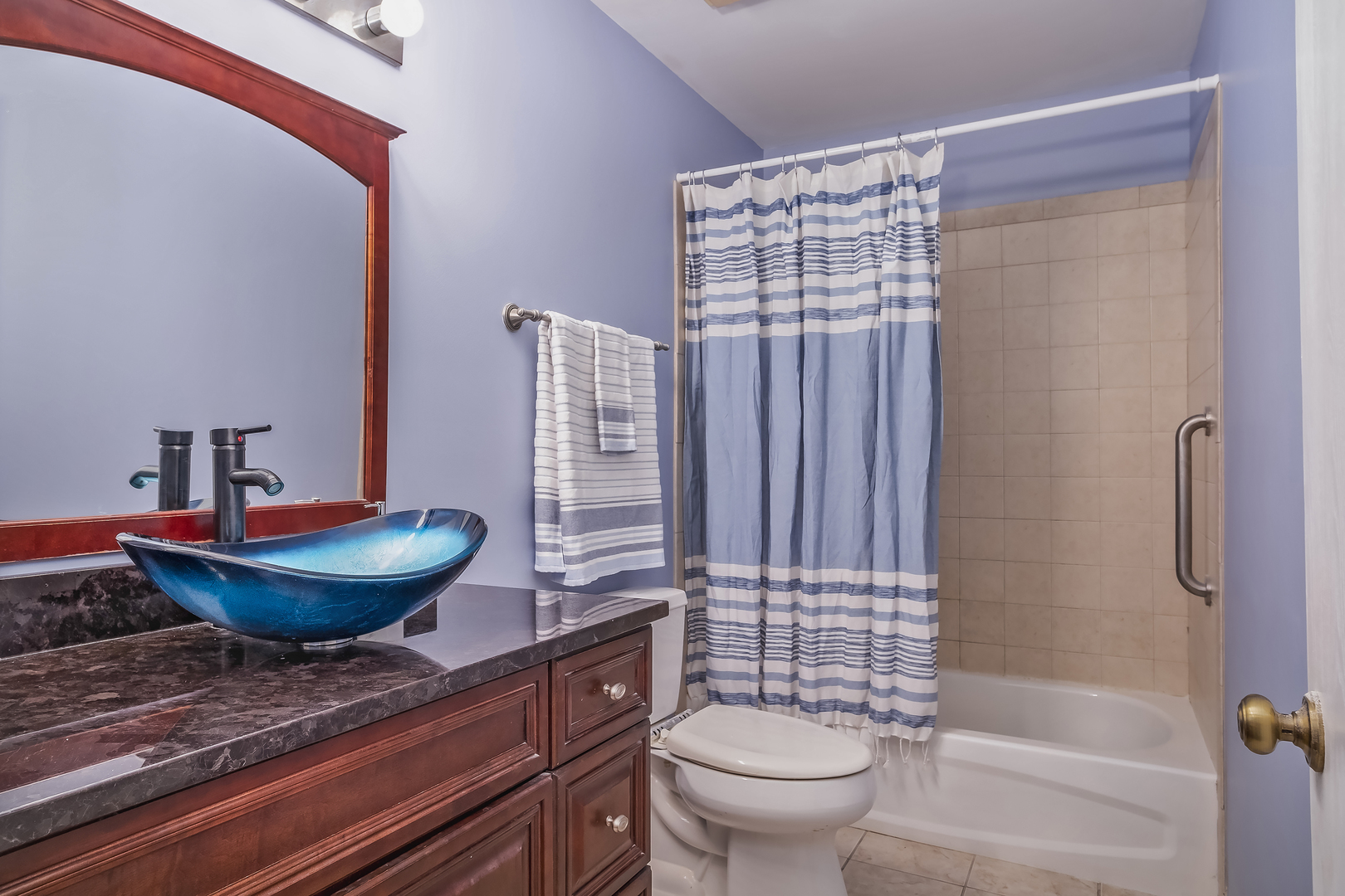 2860 Bridgeport Lane Aurora, IL 60504 - Photo 12 of 19 a bath room with a toilet and shower