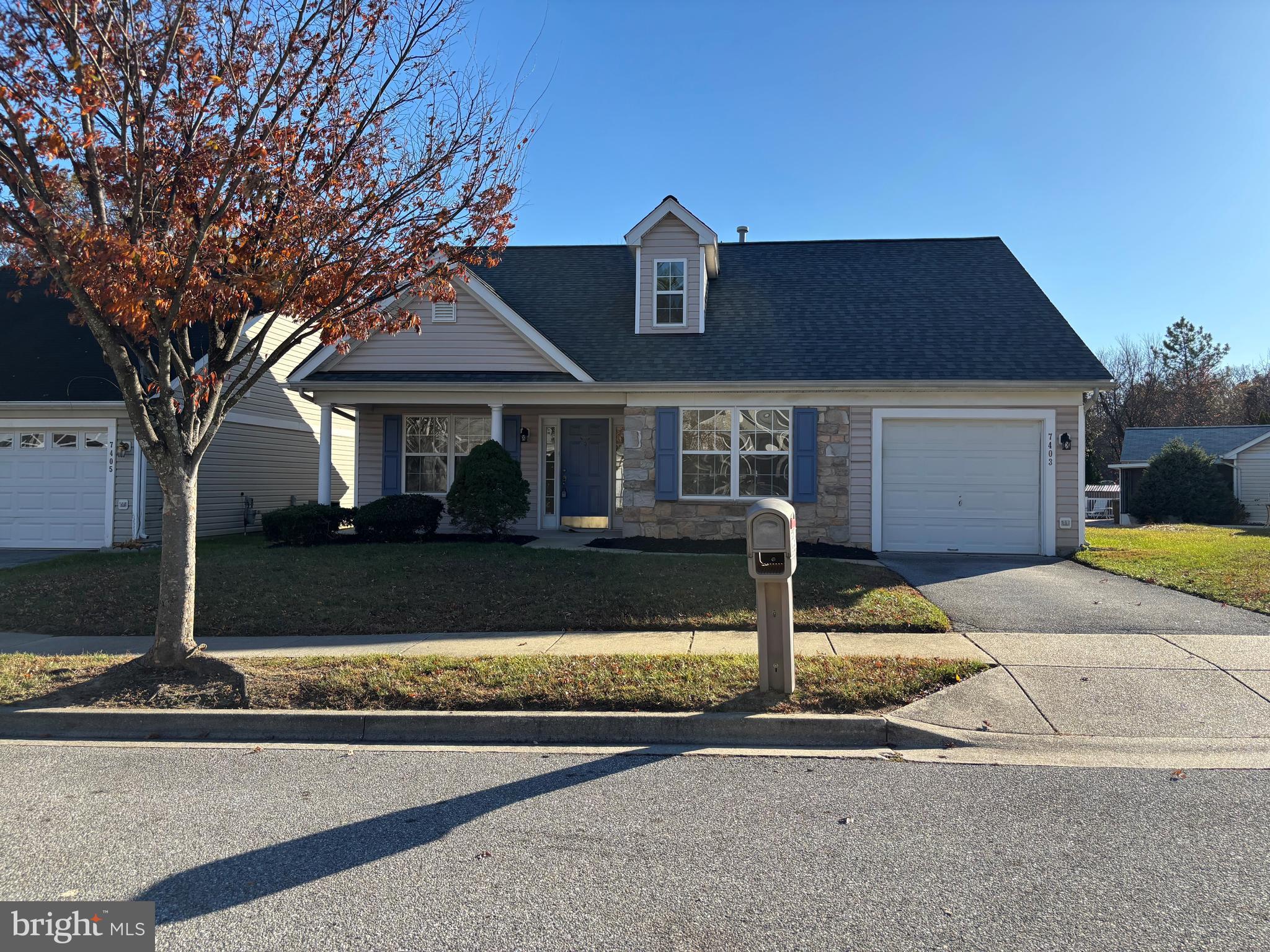 front view of a house with street