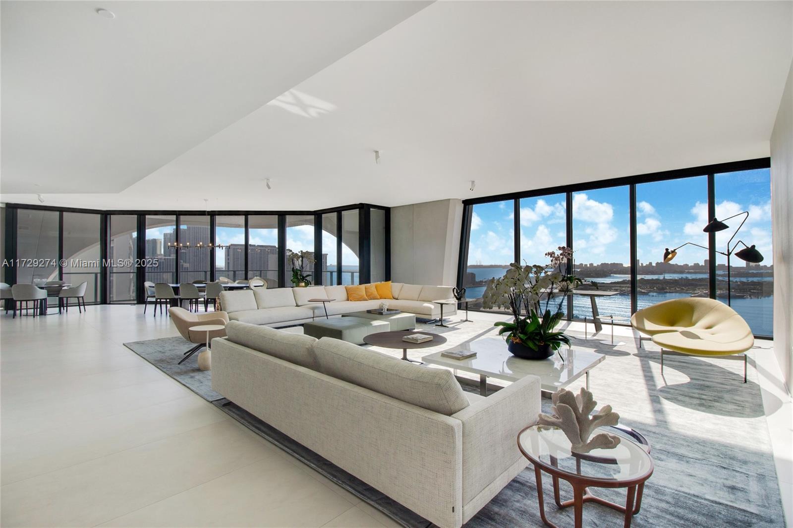 1000 Biscayne Boulevard, Unit 2302 Miami, FL 33132 - Photo 1 of 24 a living room with furniture and a large window