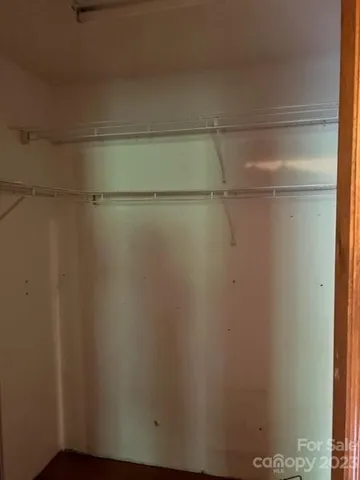 a close view of closet