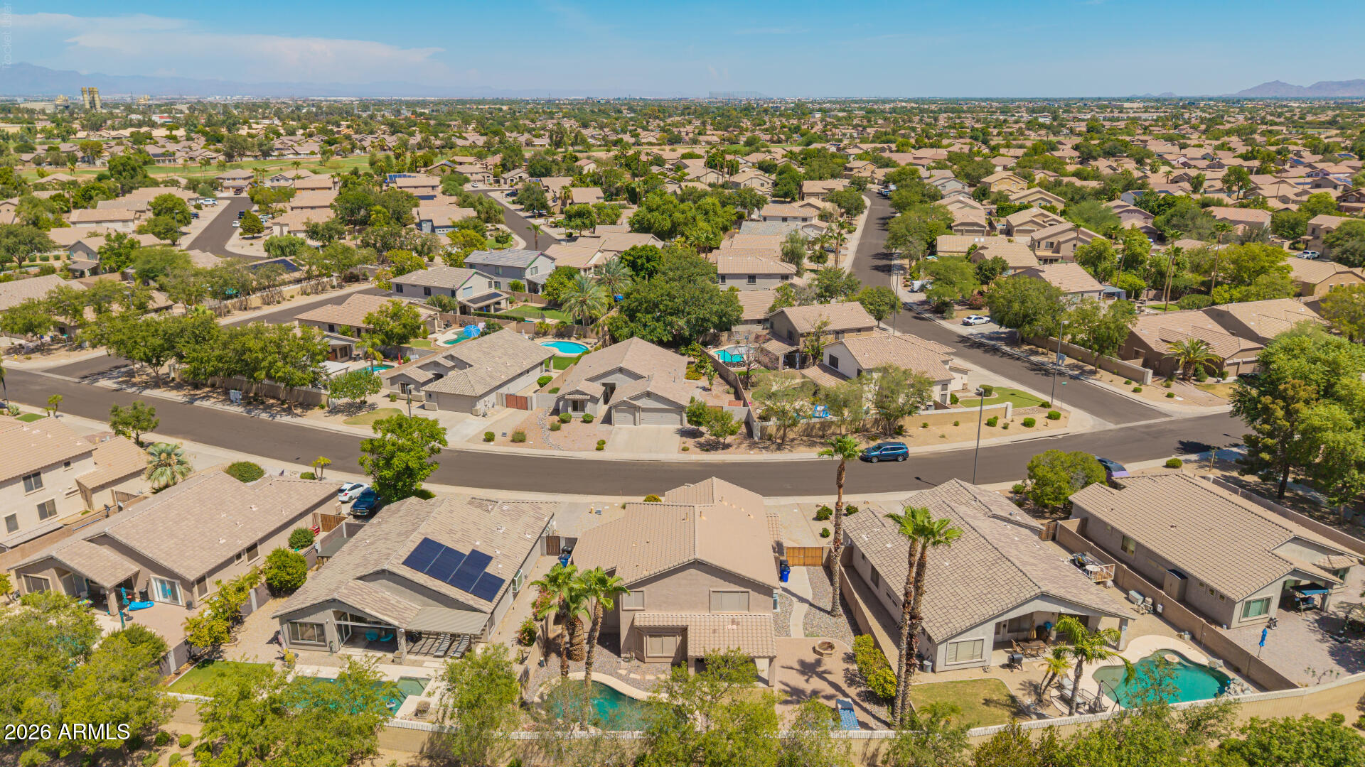 1098 South Roca Street Gilbert, AZ 85296 - Photo 50 of 57 OverheadBACK_W2E_Long_drone
