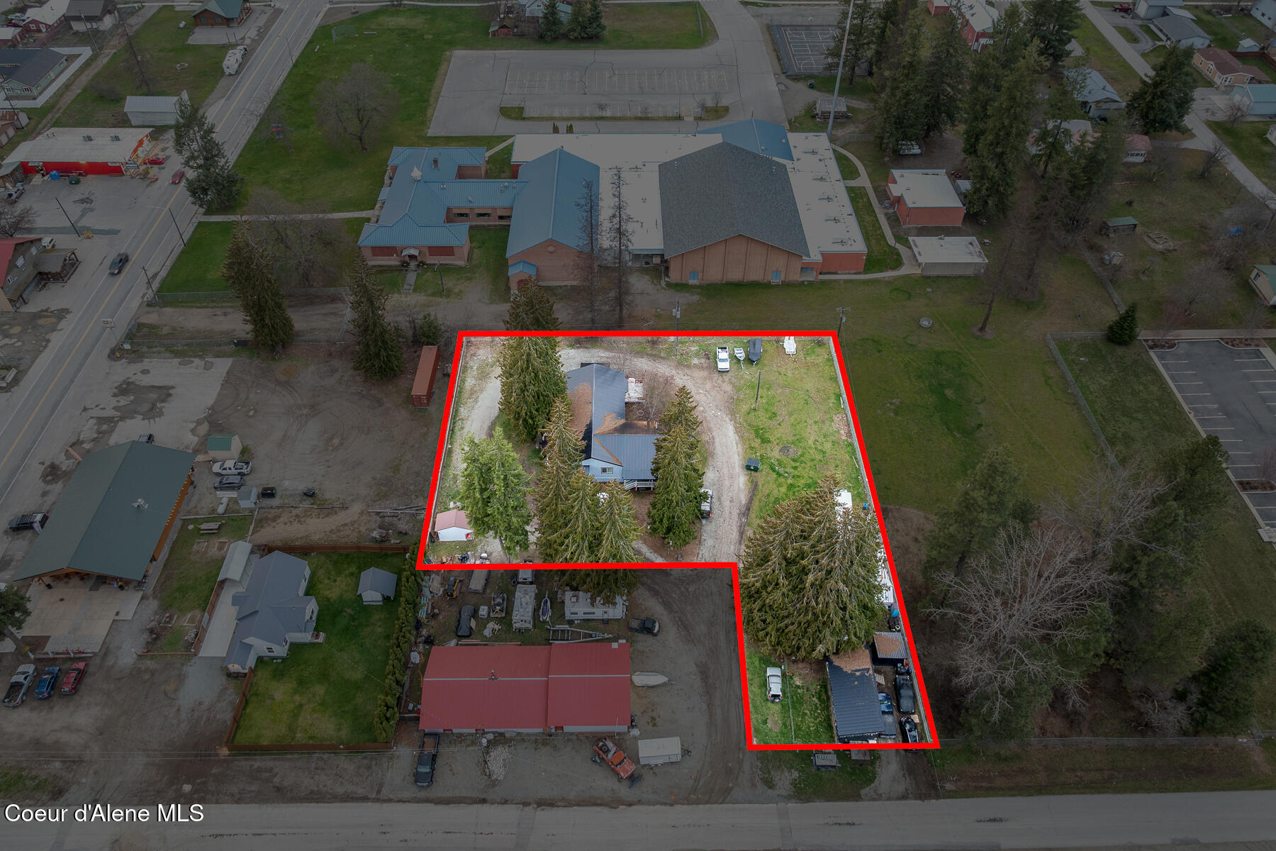 517 Stephen Street Clark Fork, ID 83811 - Photo 24 of 44 Aerial_517NStephenSt-1_Outlined-1
