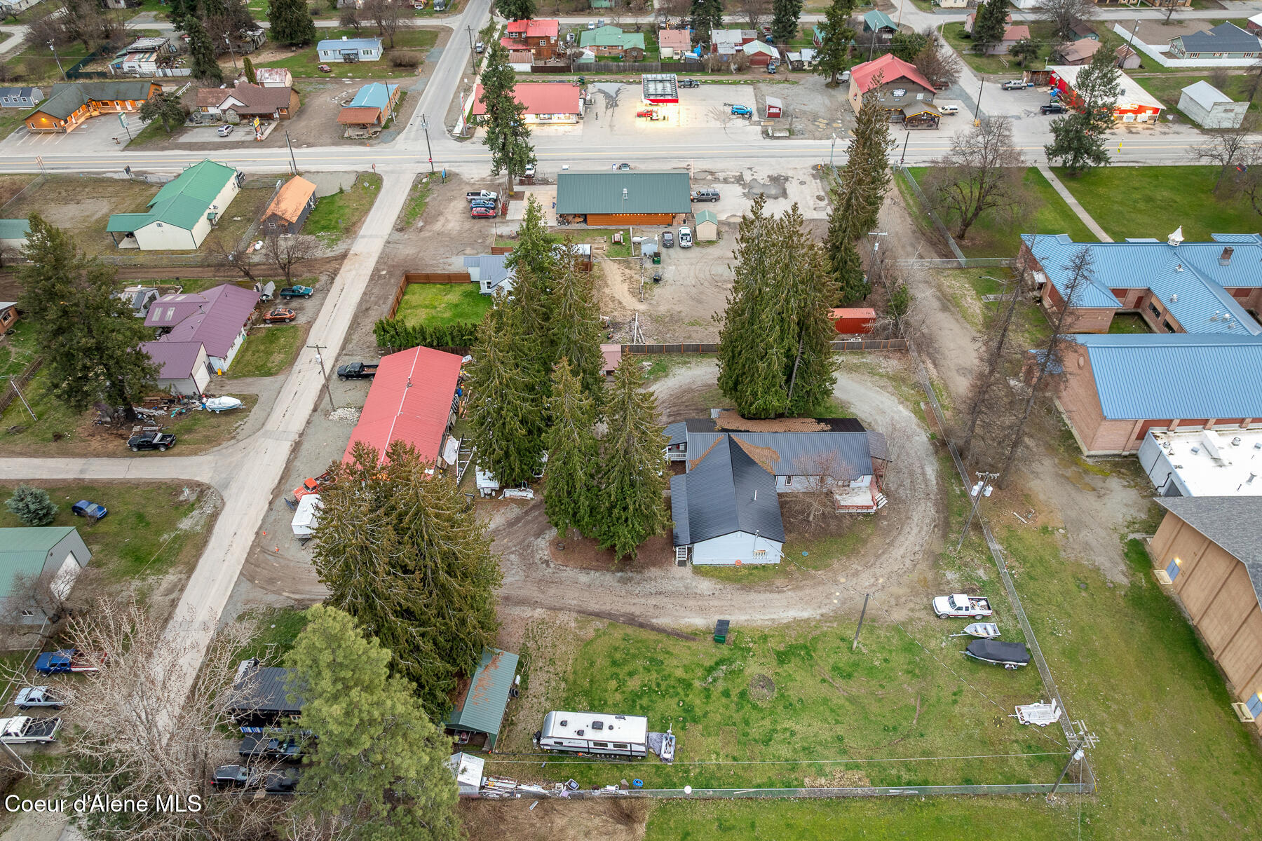 517 Stephen Street Clark Fork, ID 83811 - Photo 29 of 44 Aerial_517NStephenSt-3