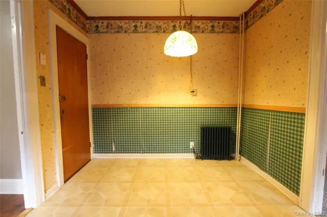 a view of a glass door