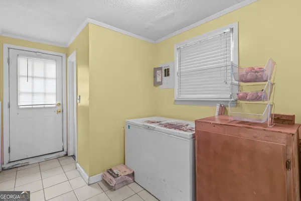 a room with storage and utility