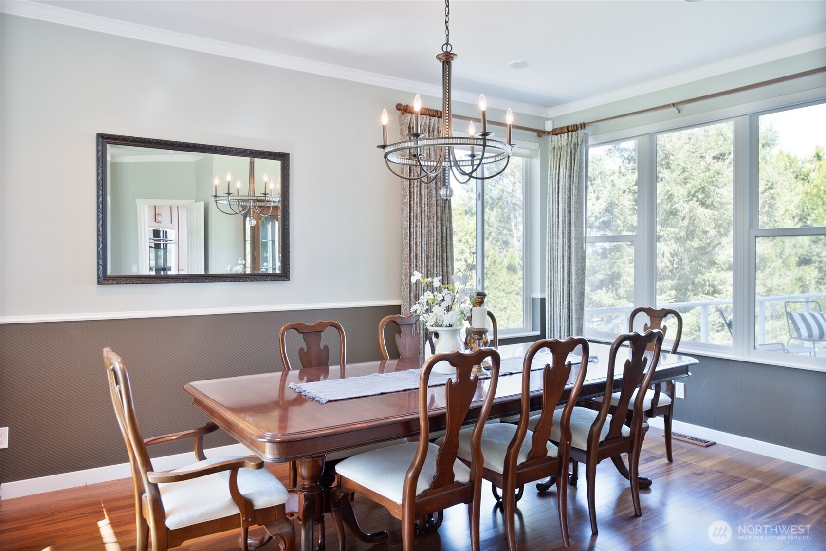 746 Van Dyk Road Lynden, WA 98264 - Photo 13 of 40 a view of a dining room with furniture window and wooden floor
