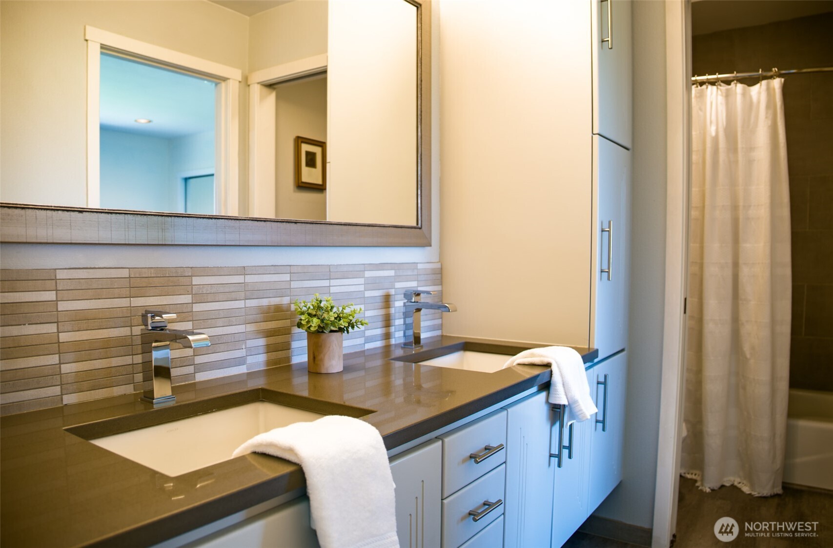746 Van Dyk Road Lynden, WA 98264 - Photo 22 of 40 a kitchen with a sink and a refrigerator