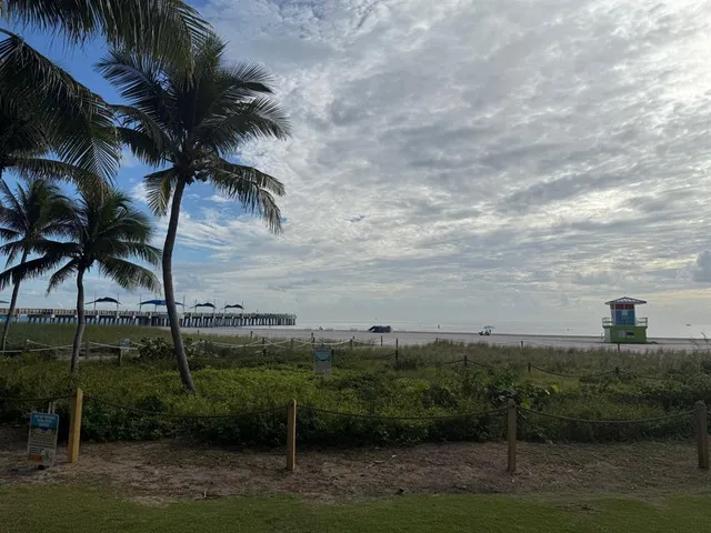 a view of a lobby with a rug and a lawn chair