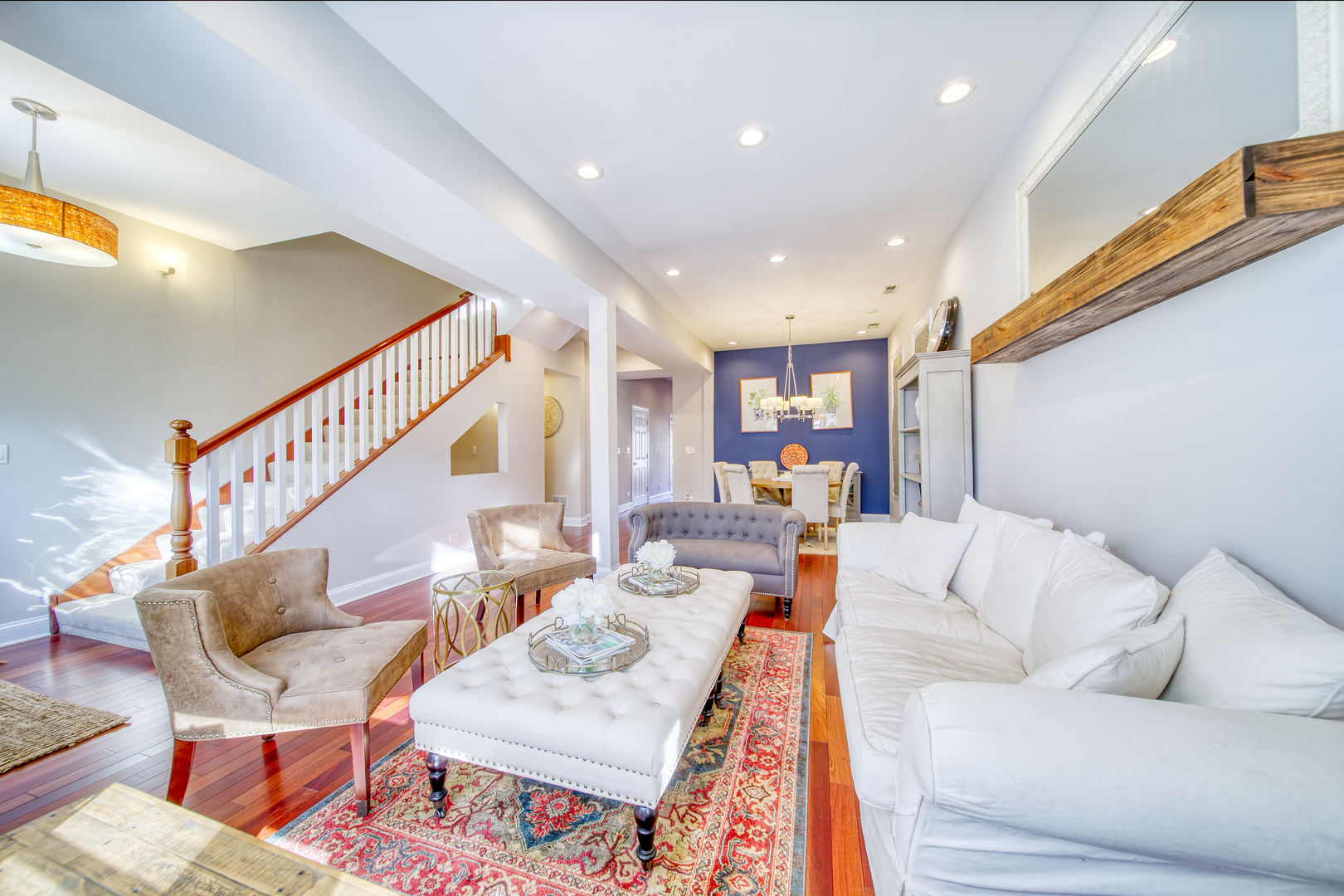 1663 North Richmond Street Chicago, IL 60647 - Photo 3 of 29 a living room with furniture and a rug
