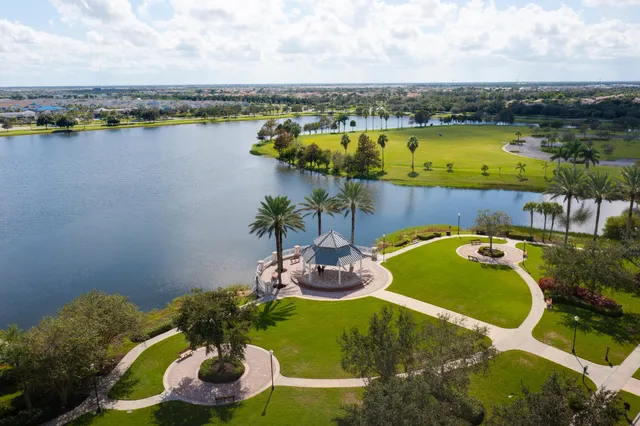 a view of a swimming pool and outdoor space