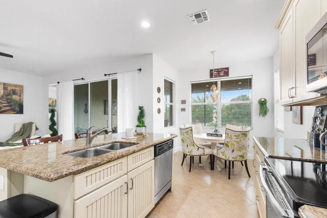 a room with lots of counter top space