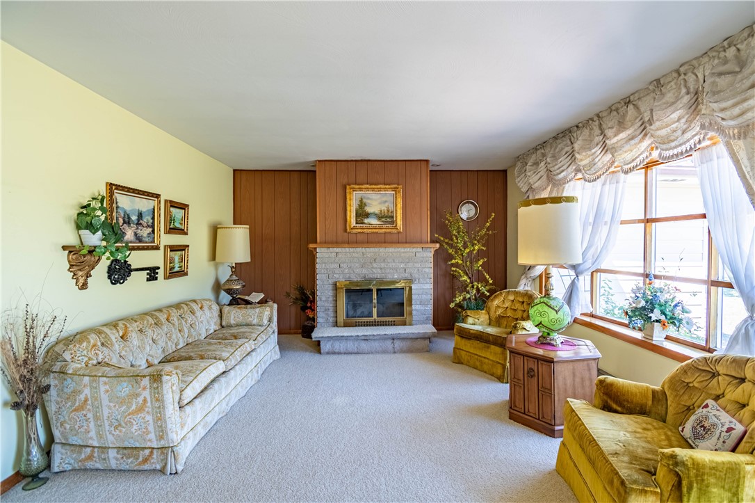 3335 Nevada Road Decatur, IL 62522 - Photo 5 of 46 Living Room Wood Burning Fireplace