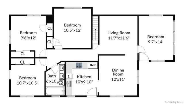 a picture of a next to a white wall