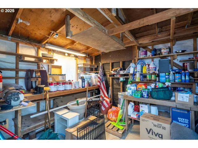 a view of store room with racks